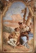 Giovanni Battista Tiepolo Angelica Carving Medoro's Name on a Tree oil painting